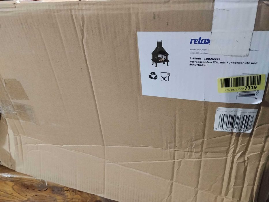 RELAXDAYS Kominek zewnętrzny Tarasowy z grillem