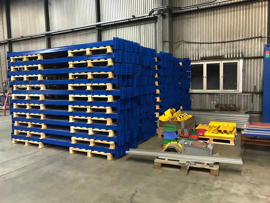 Regał paletowy magazynowy sklepowy przemysłowy metalowy