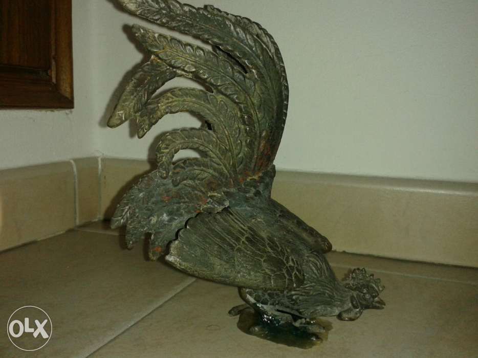Galo em Bronze com 23 cms