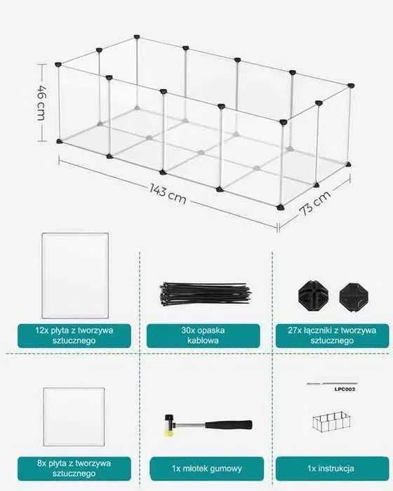 Klatka dla zwierząt Wybieg dla Chomika Królika Świnki Morskiej OKAZJA!