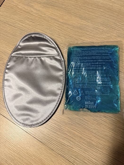Епілятор Braun/охолоджувальний елемент/перчатка