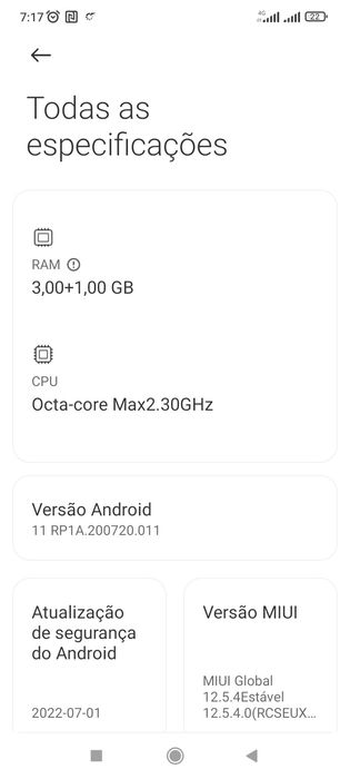 Telemóvel Redmi 9c