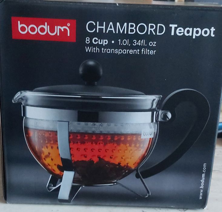 Szklany BODUM ,dzbanek do zaparzania herbaty, ziółek, elegancki, super