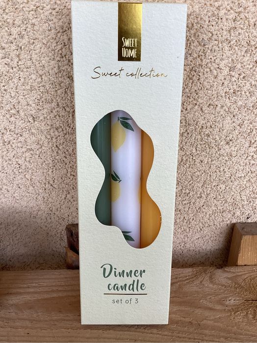 Nowe świece stołwe