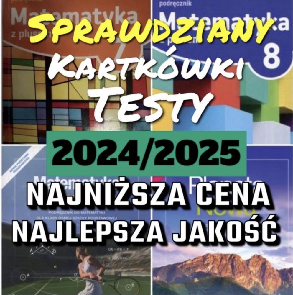 Nowa Era Sprawdziany Klasa 8 Tes/ty klasa7,8,5,6,4 , Nowa Era_ Sprawdziany _Planetanowa_GWO_Wsip