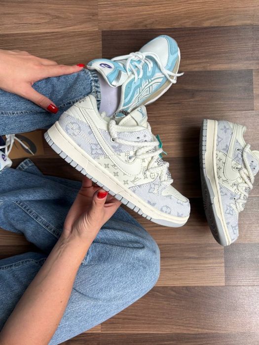 36-45 Nike SB Dunk x Louis Vuitton White Grey