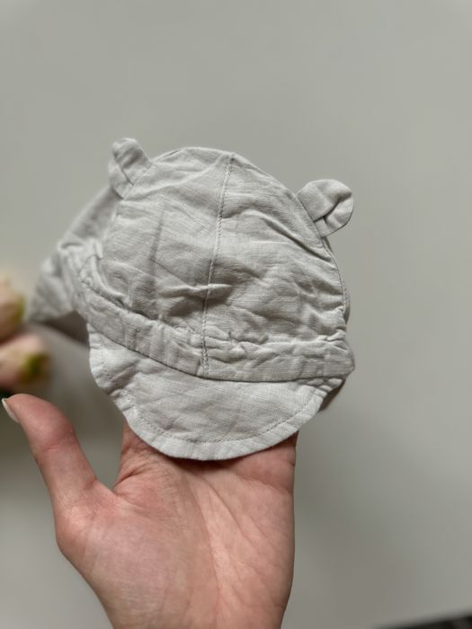 Czapka z daszkiem lniana kapelusz liewood