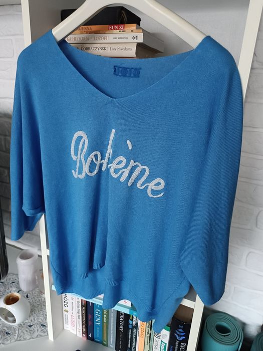 Sweter z napisem Boheme Uniwersalny