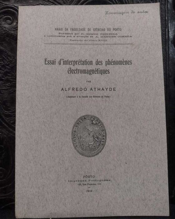 Essai D´interprétation des phénomènes électromagnétiques 1934