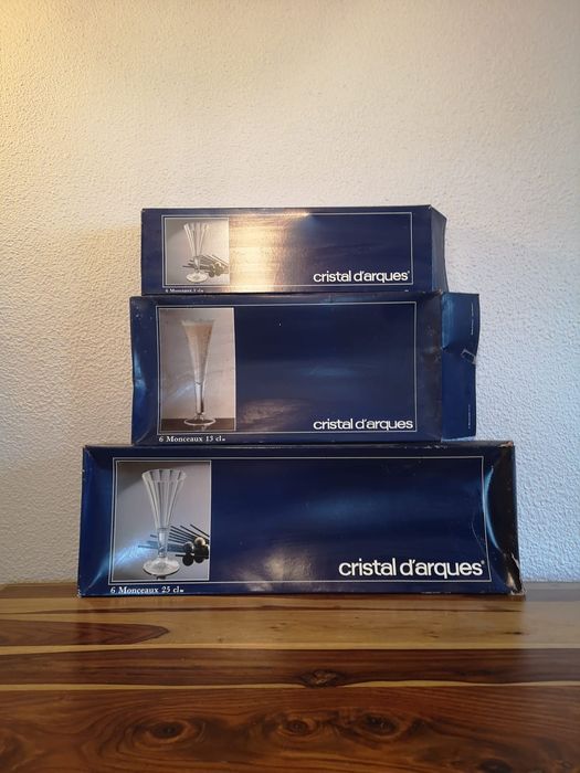 Copos de cristal Monceaux, da "Cristal d'arques", vários tamanhos
