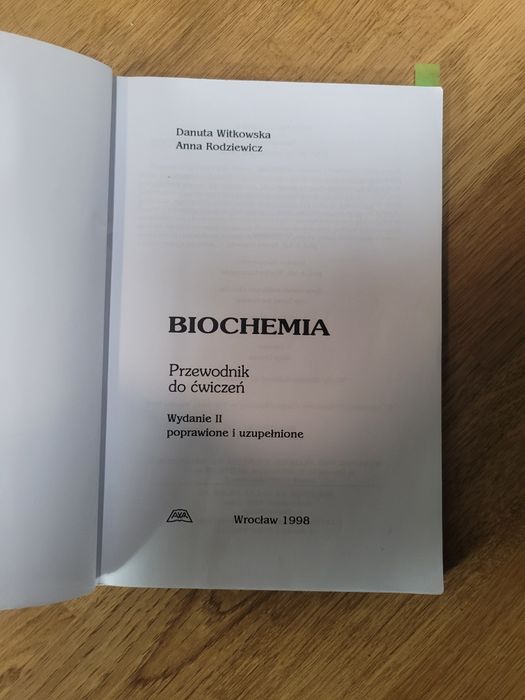 Biochemia przewodnik do ćwiczeń