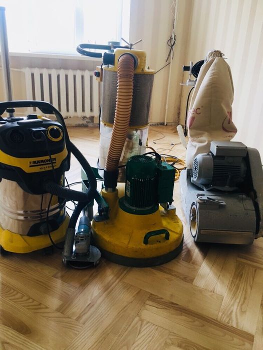 циклевка шлифовка паркетного и дощатого пола есть в наличии лаки