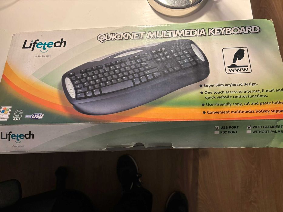 Teclado Lifetech USB - Com "palmrest"