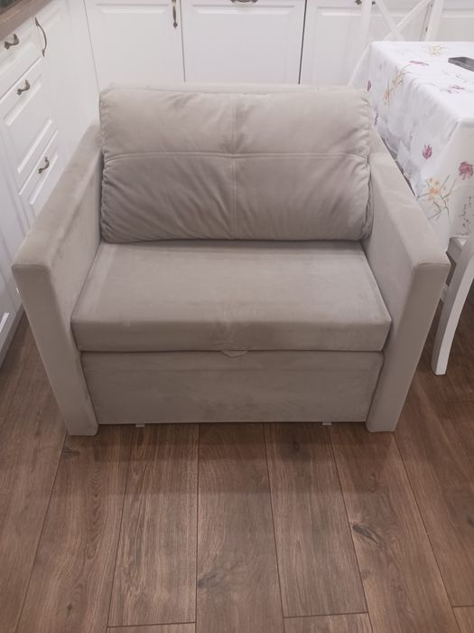 Sofa 1-osobowa rozkładana Black Red White Bunio