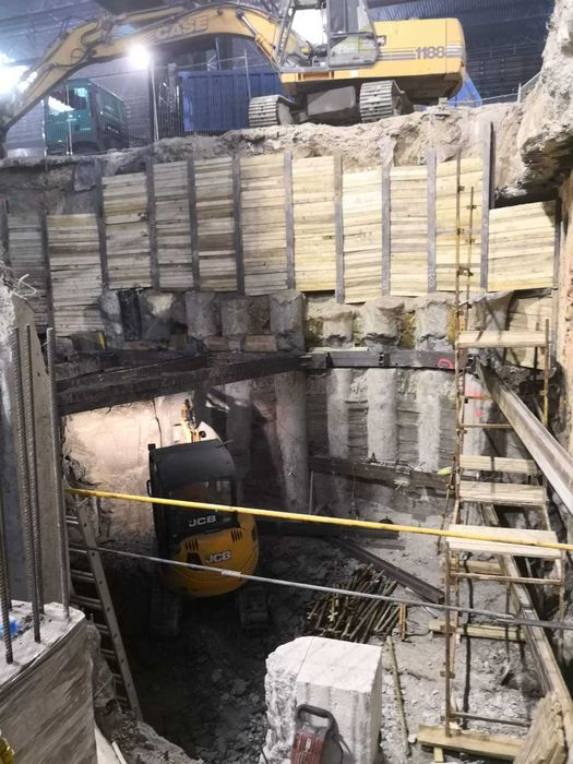 Larseny zabezpieczenia wykopów pale palisadyCFA, ścianki berlińskie,