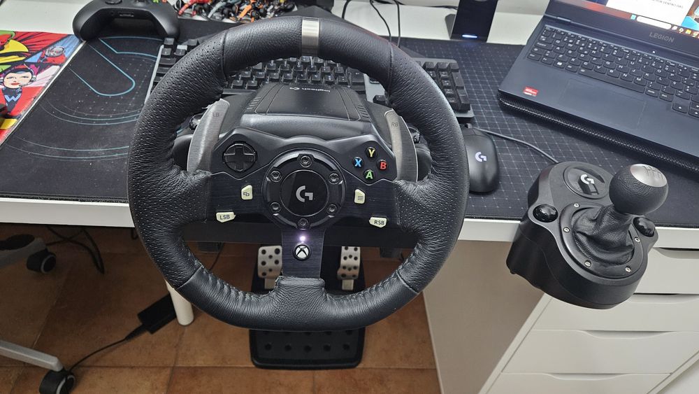 Volante Logitech G920 Driving Force + Shifter - Xbox/PC (Na Caixa)