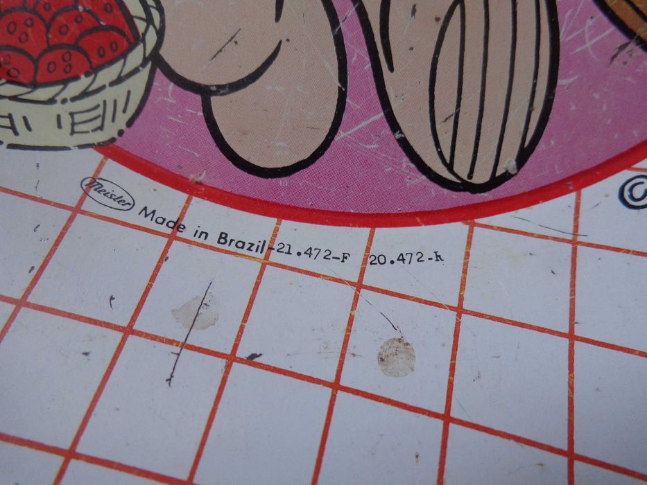 TURMA DA MÔNICA Pratos Antigos em Chapa.  Made in Brasil