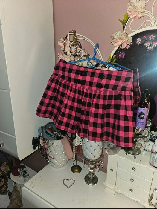 Spódniczka mini w kratke