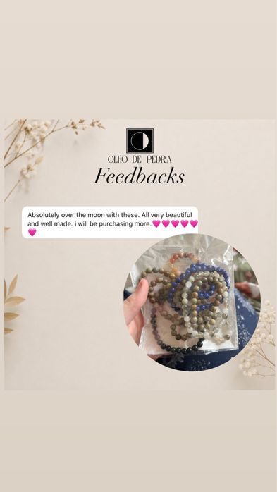 Kit pulseira cristais