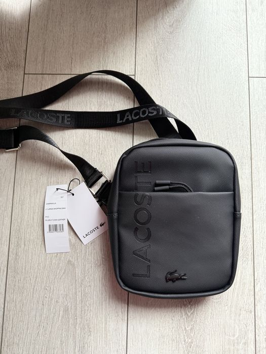 Сумка чоловіча через плече барсетка бананка Lacoste