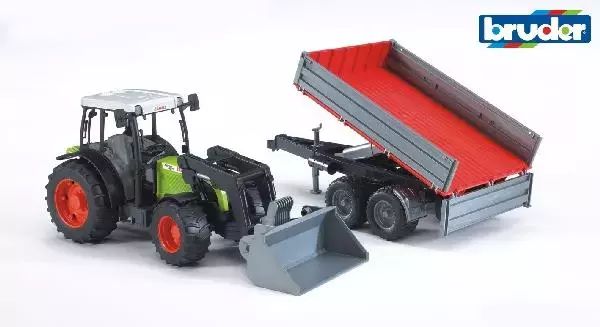 Traktor Claas Nectis 267F z ładowarką i przyczepą 02112 BRUDER. Bruder. Nowy Produkt