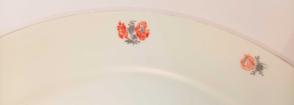 Porcelana Giesche Patera Talerz Maki sygn. 1929