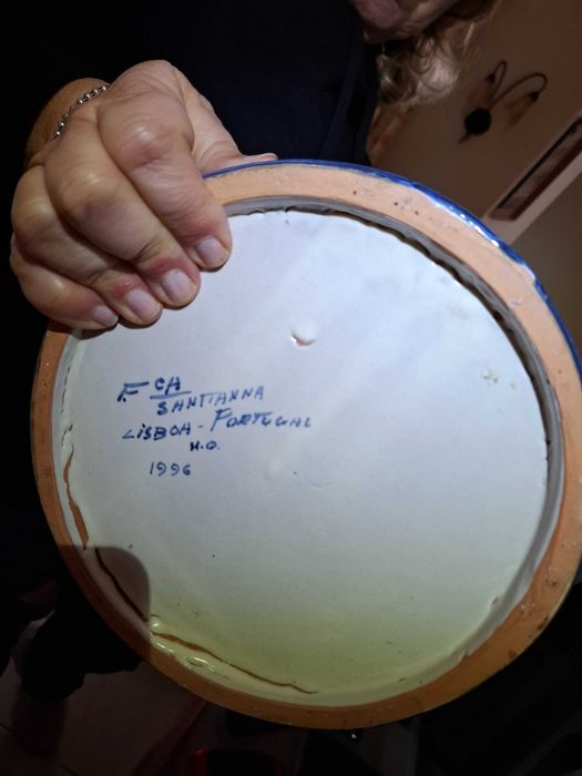 Jarrao pintado à mão