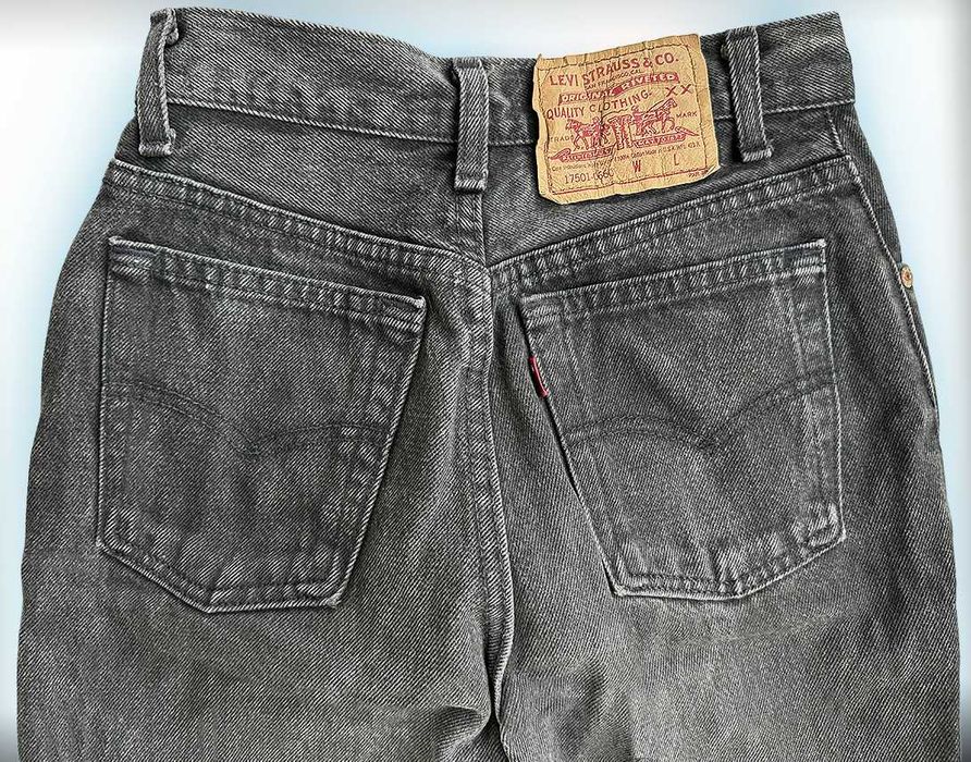 Calças de Ganga de Adulto, Unissexo, Levi Strauss, Antracite, Novas