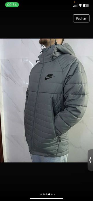 Casaco Cinza Nike