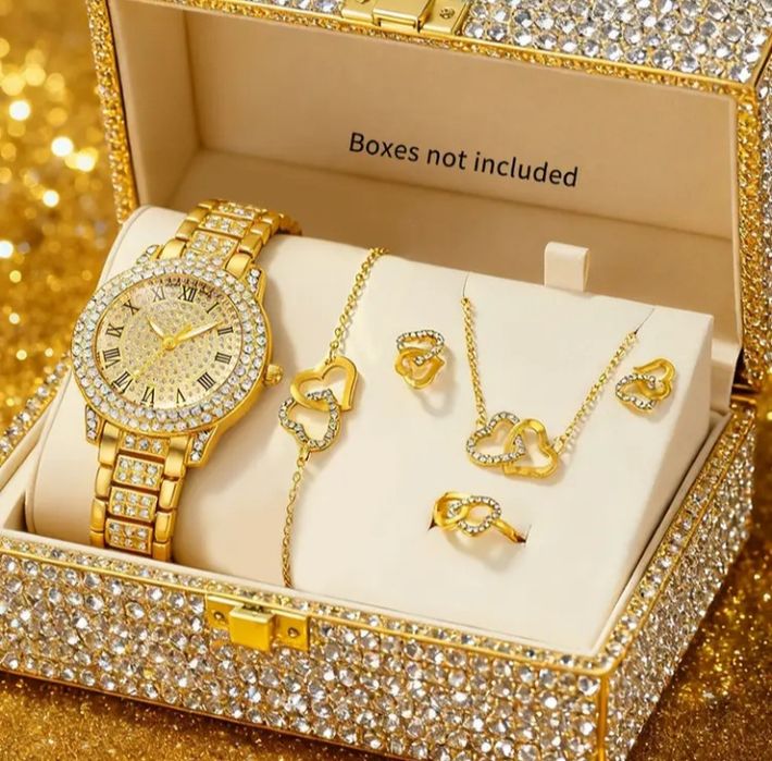 Przepiękny zestaw: zegarek+biżuteria!