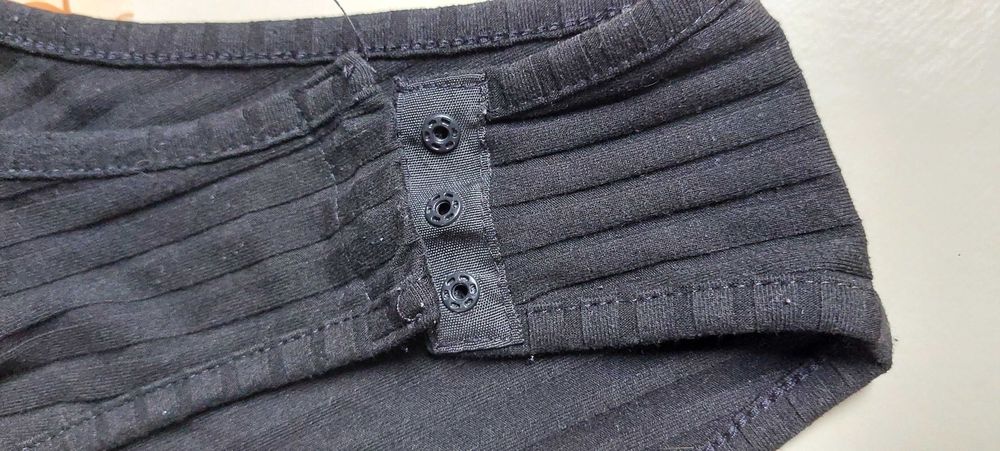 Oryginalne body prążek tiul Shein M/38 romantic goth rock