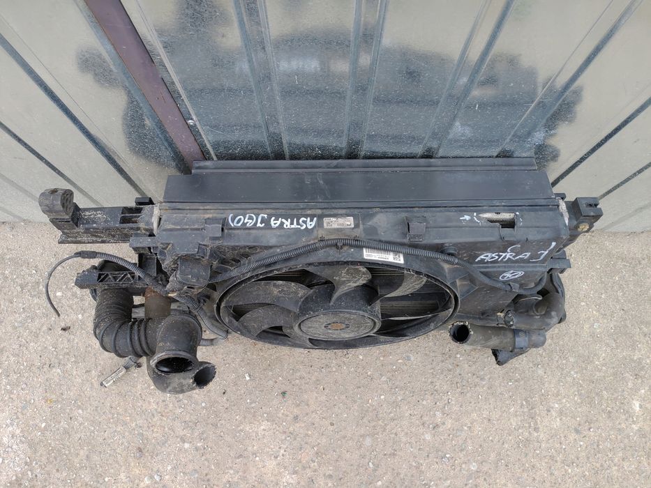 komplet chlodnic wentylator opel astra j 1,7 cdti