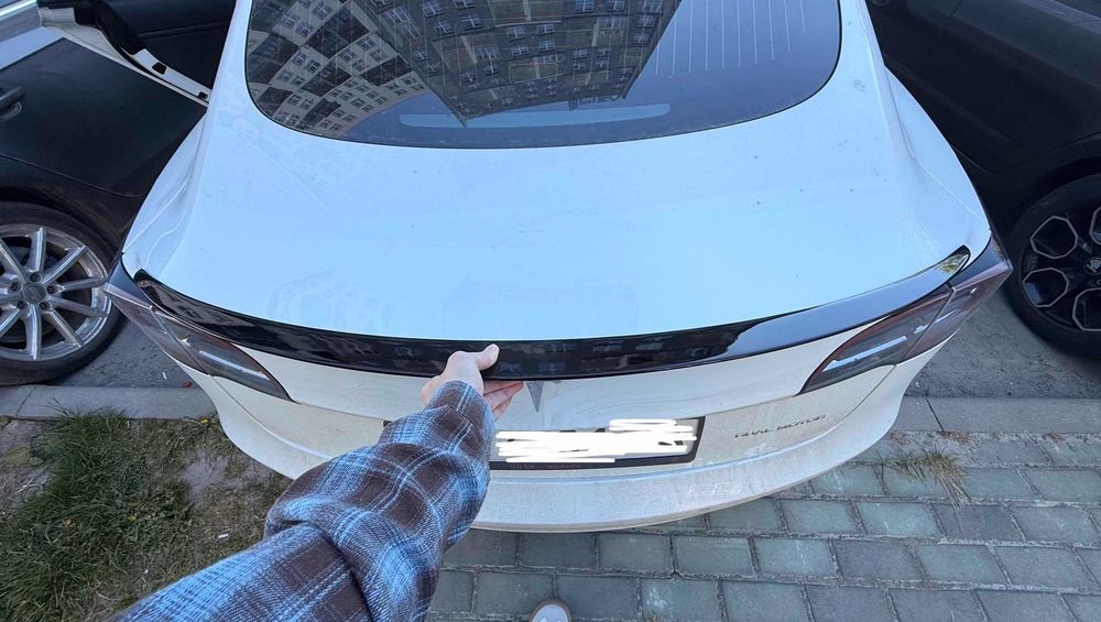 Тюнінг Tesla Model 3, Y, губа, антикрыло, дефлектор, спойлер