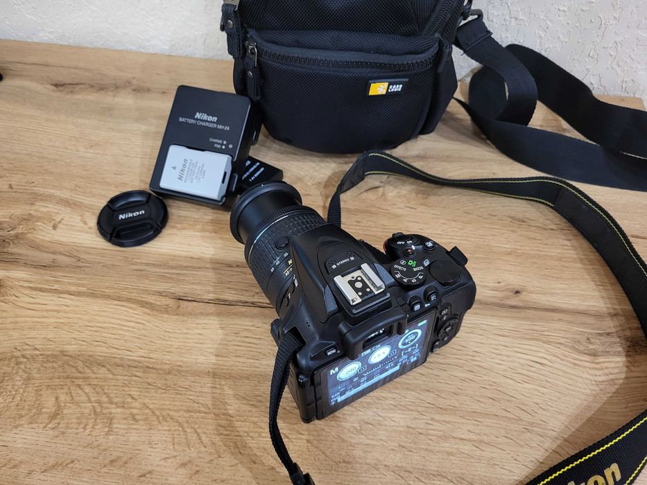 Фотокамера дзеркальна Nikon D5600 Kit AF-P 18-55mm VR