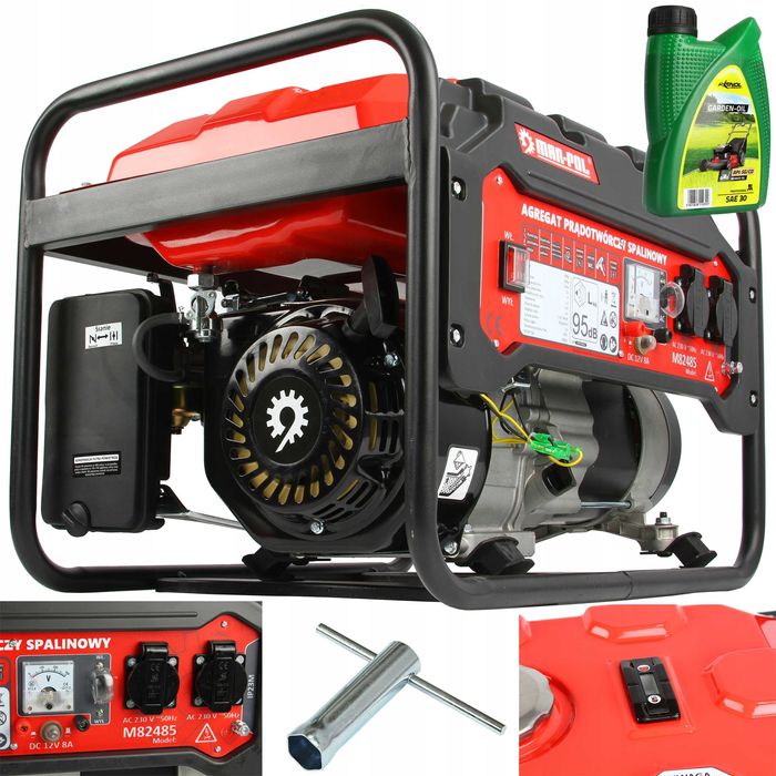 Agregat prądotwórczy generator prądu 230V 3kW MIEDŹ 3000W