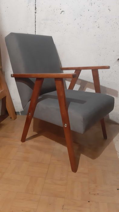 Fotel z lat PRL po renowacji