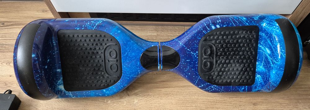 OIO Deskorolka Elektryczna Hoverboard  Deska Space Blue 10" Świecąca d