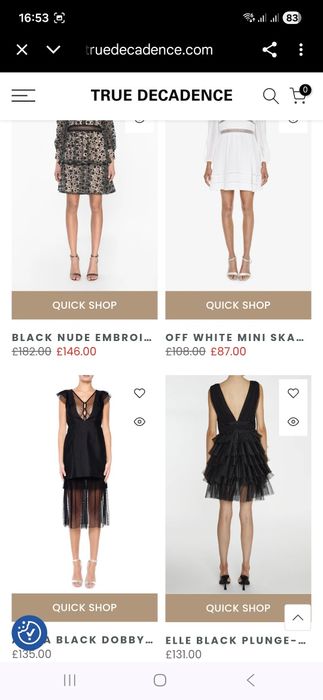 True Decadence. Жіноча кружевна міні-сукня.