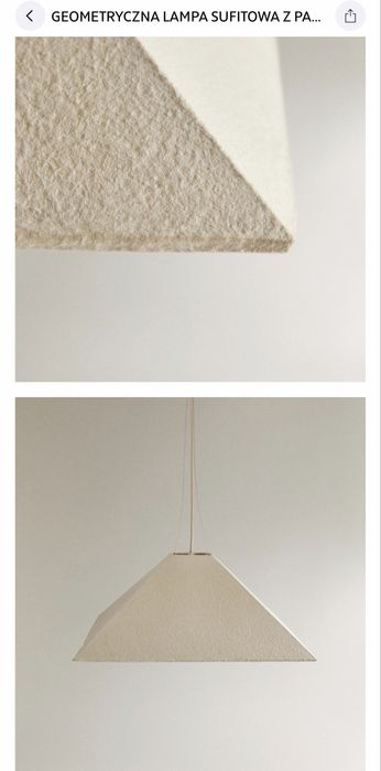 Zara Home geometryczna lampa sufitowa
