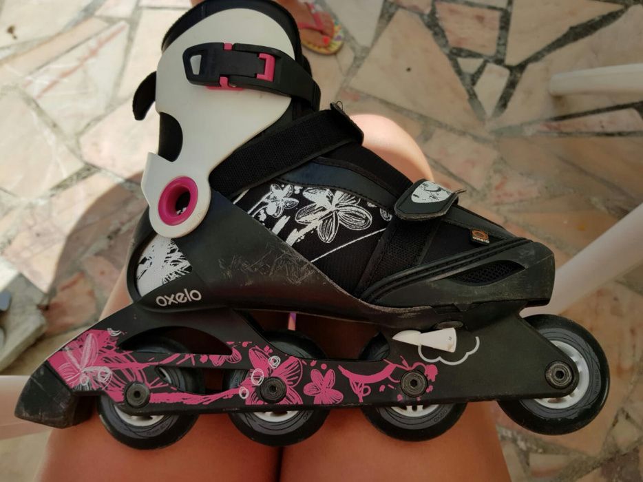 Patins em linha de senhora