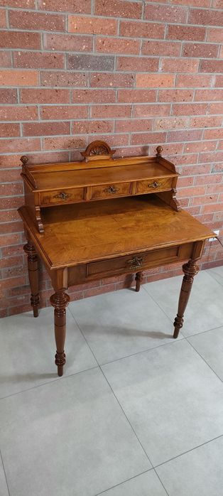 Ekskluzywne biurko sekretarzyk eklektyczne antyk