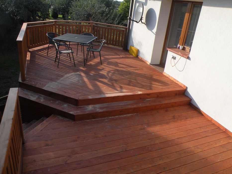 tarasy drewniane, podesty