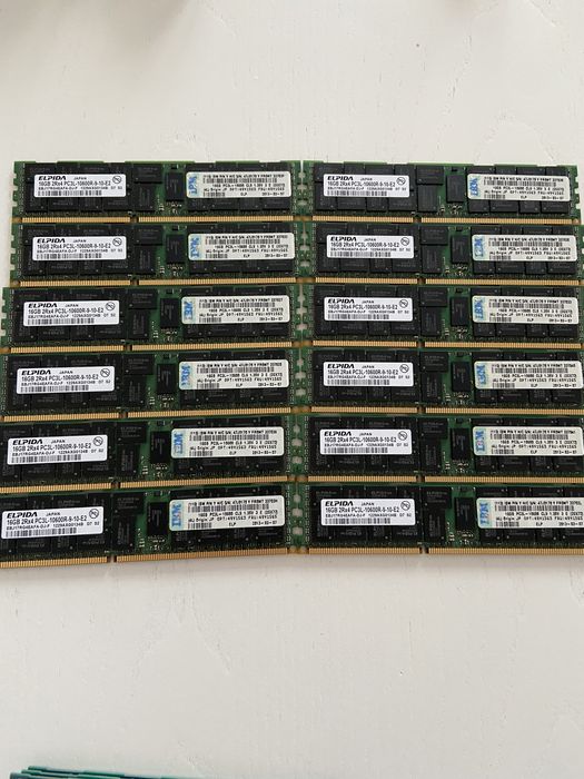 Серверна оперативна пам'ять Hynix 16gb DDR3-1333 pc3l-10600r rdimm ecc