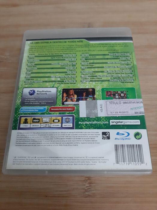 Jogo PS3 Singstar Morangos com açúcar