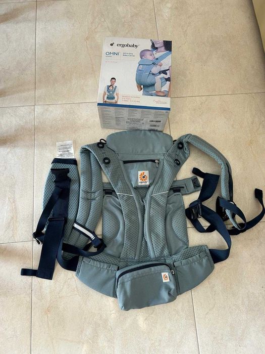 Marsúpio Ergobaby Omni Breeze Azul Pizarra - Novo