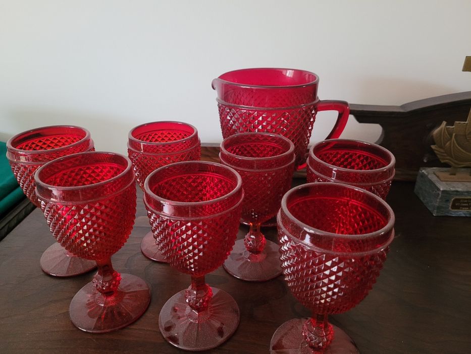 Copos Vintage vermelhos