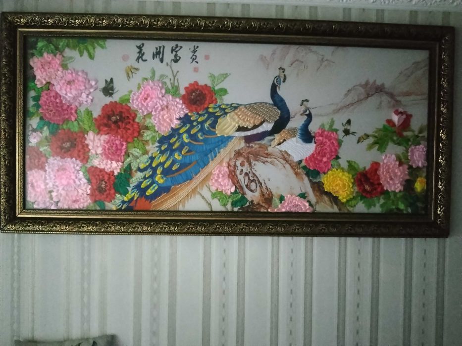 картина павлины super