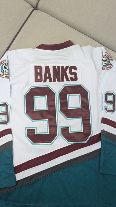 Нова Хокейна майка Anaheim Ducks Banks №99 Mighty Ducks НХЛ
