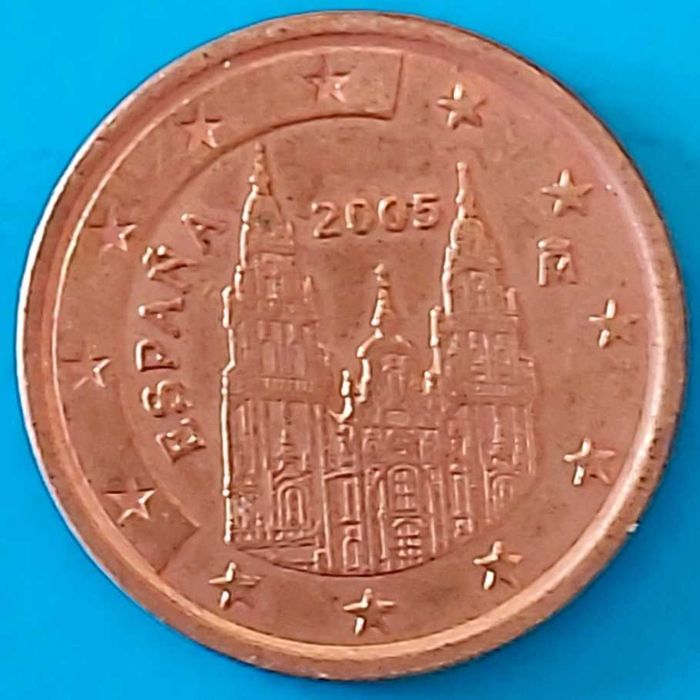 5 Cêntimos de 2005 de Espanha, Santiago de Compostela
