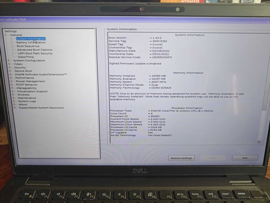 Dell Latitude 7410 i5-10310U-16GB/512 vPro 2in1